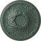 Ekena Millwork Tristan Ceiling Medallion (Fits Canopies up to 5 1/2"), Hand-Painted Cloud Burst, 26"OD x 3"P CM26TNCBF - alternate 1